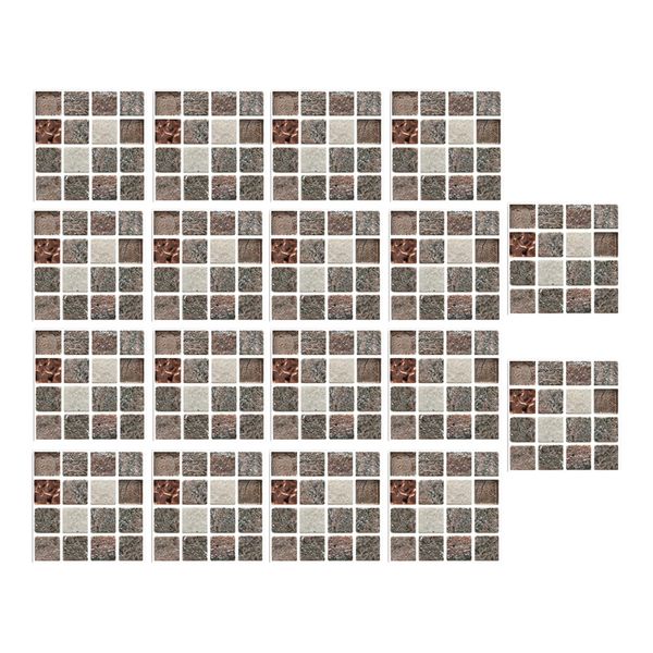 

3d wall panels for interior wall decoration brick design pack of 18 tiles, bathroom & kitchen backplash decals wallpaper