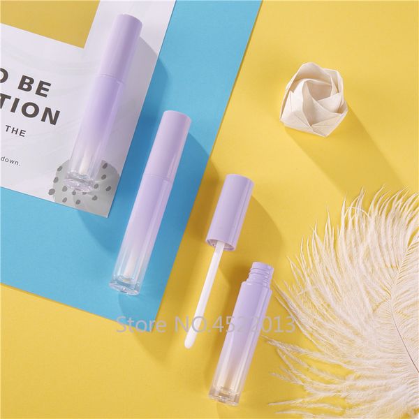 

storage bottles & jars 5ml 30/50/100pcs empty gradient purple lip gloss tube,diy round liquid lipstick bottle,portable cosmetic container sh