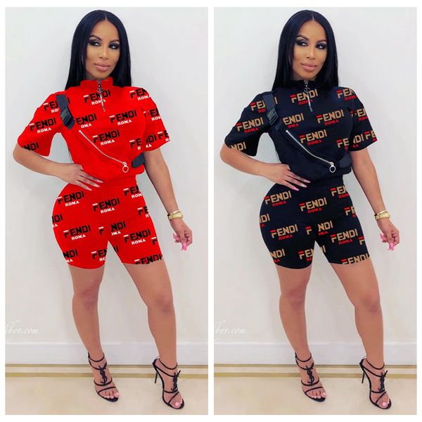 

Letter printed track uit women hort leeve polo hirt hort 2pc et outfit letter print matching et ummer jogging uit ooa6670