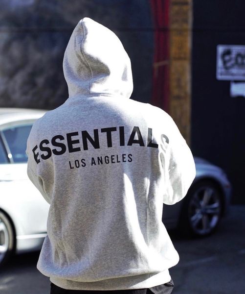 

high hoodie los hoodies fear of god fashion logo embroidery essentials angels street quality fog casual unhs pullover wwdqj, Black