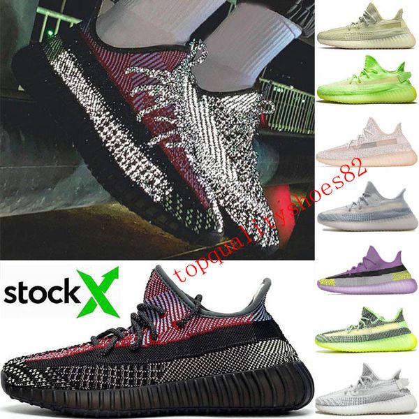 

big size 48 47 with box stock x yecheil yeezreel zebra kanye west mens designer sneakers static reflective women sports trainers shoes 5-13