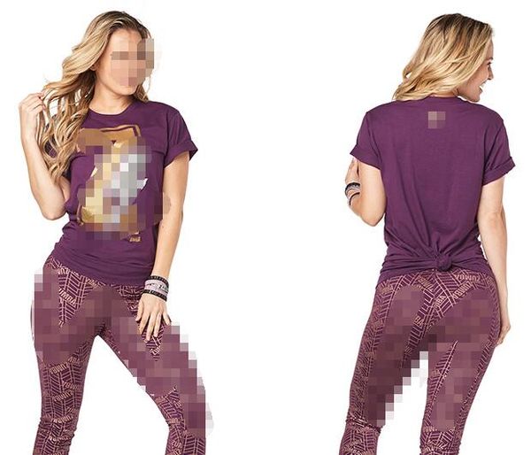 

fit funky womens knitted cotton clothes zum fitness clothes tshirt t shirt t223, Black;blue