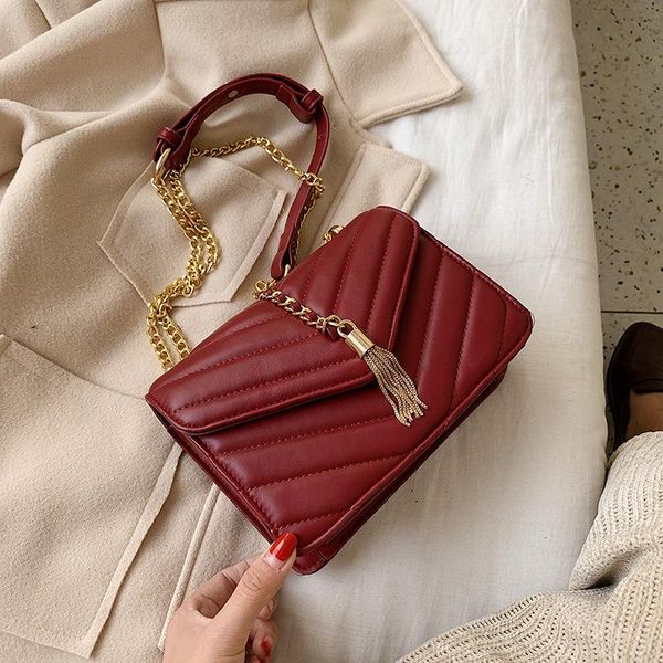 

men and women the holiday gift bag leather handbags leather shoulder bag satchel bag small fragrant wind womens 2019