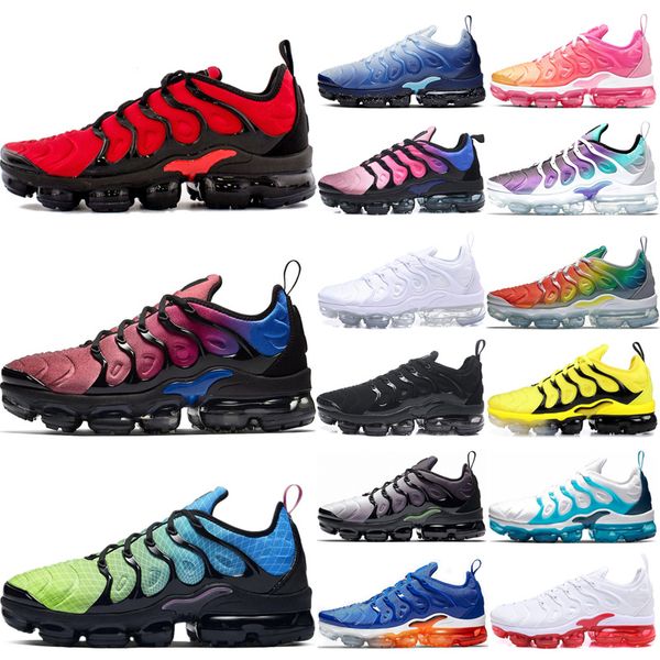 

vapors tn running shoes for men women triple black white bred psychic pink aurora green lemon lime mens trainers sports sneakers 36-47