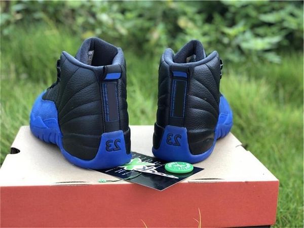 

2019 new arrival air authentic 12 game royal black blue high og men basketball shoes 130690-014 real carbon fiber running sneakers