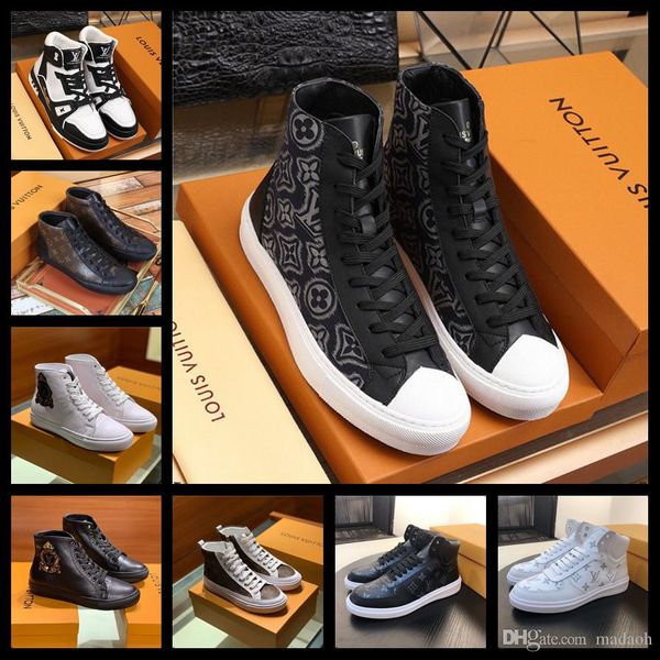 

18ff designers fashion sneakers outdoor non-slip vulcanize shoes luxury brands high men flats casual shoes zapatos hombre, Black