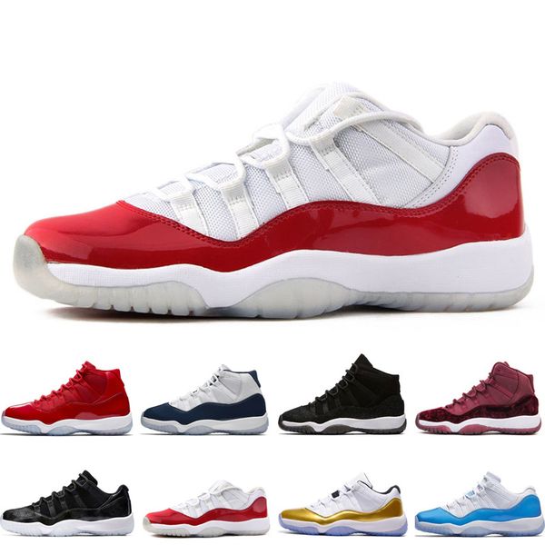 

Hot Sale Top Quality XI 11 low Gym Red Midnight Navy Navy Gum Concord Bred Midnight Blue Men Basketball PRM Heiress Black Stingray Sneaker