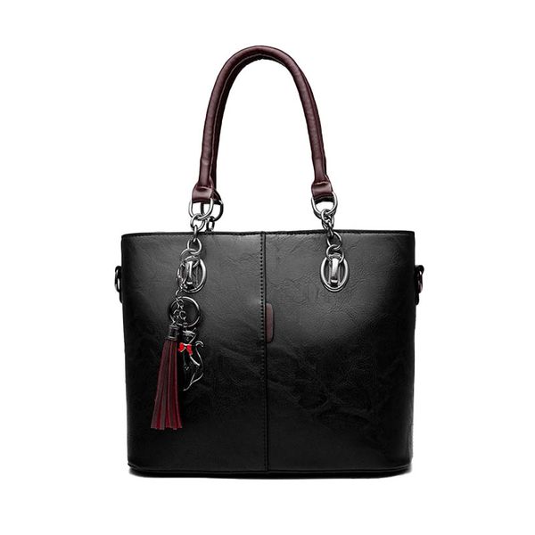 

women handbags makeup bag ladies hand bag for women solid shoulder leather handbag