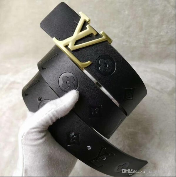 

design belt high-grade belt big belt buckle fashion men and women wholesale delivery, 105-125cm, Blue;gray