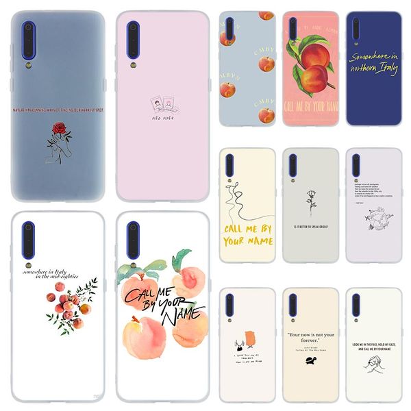 

fashion soft tpu phone case cover for coque xiaomi redmi 4x 4a 6a 7a y3 k20 5 plus note 8 7 6 5 pro call me by your name