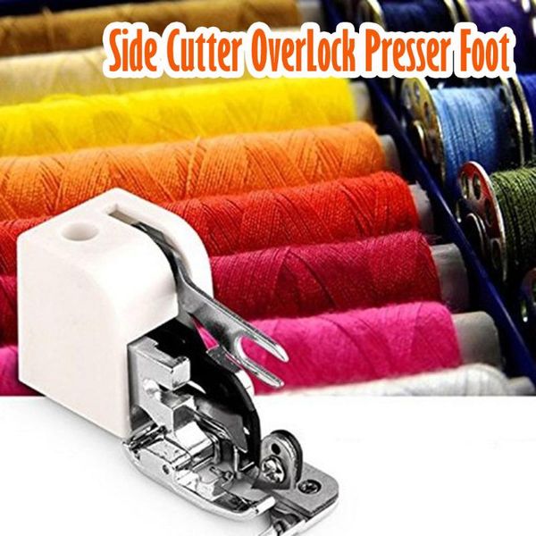 

sewing machine side cutter overlock presser foot diy sewing machine tools accessory apr#01, Black