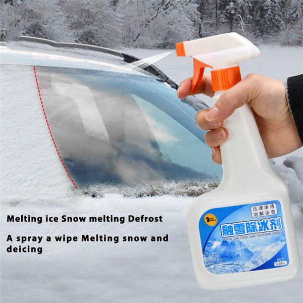 

500ml car snow removal defrosting agent snow deicing agent automotive glass deicing for vehicles melting