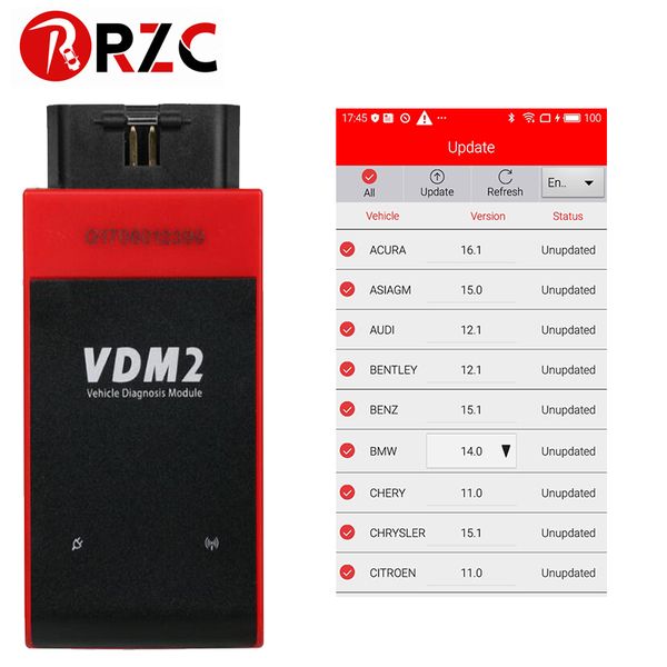 

vdm2 multi-language vdm ucandas v3.9 wifi vdm full systems auto diagnostic scanner for android ii ucandas v3.9