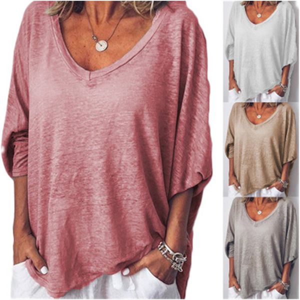 

женская дизайнерская футболка топ персик сердце воротник летучая мышь рукав свободная футболка, White