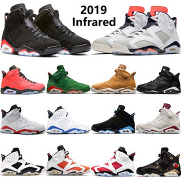 

2020 cny black infrared 23 6 basketball shoes men gatorade carmine 6s sneakers mens tinker oreo unc male sport shoes eur40-47