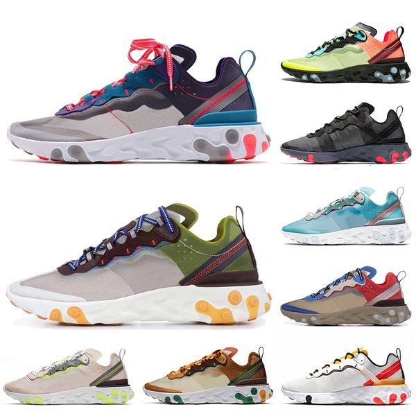 

new fashion react element 87 55 women mens running shoes tour yellow volt racer desert sand game royal blue undercover trainers sneakers