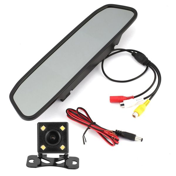 

high definition vehicle video parking monitor car reverse monitor led night light vision with car rear view waterproof camera