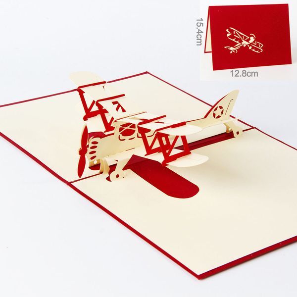 

3d всплывающие открытки ручной работы дизайн самолета спасибо самолетик открытки на день рождения костюм для дружище дети