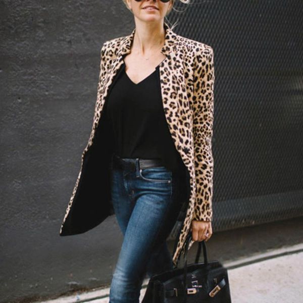 

new luxury women leopard printed winter warm wind coat cardigan long cardigan coat ropa invierno mujer winter jacket c8111, Black