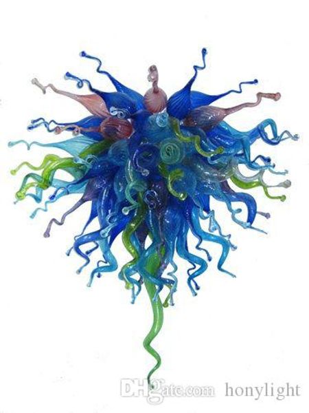 

colorful modern hand blown glass chandelier led saving light source style chandelier pendnt light for dining room bed room