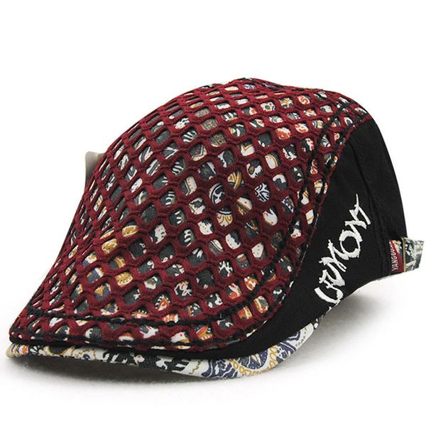 

sun mesh cap cotton lady fashion flat visor hat 2019 new summer women beret casquette breathable berets wholesale, Blue;gray