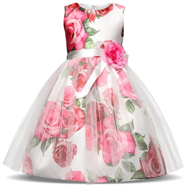 

summer toddler girl dresses for little girl school wear children wedding and holiday clothing kids party dresses for girl, Red;yellow