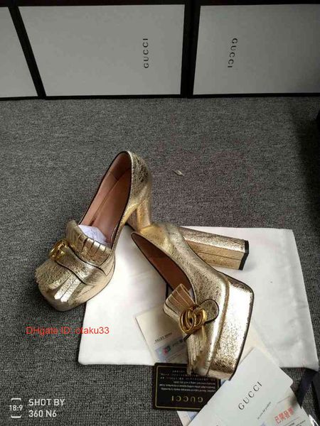 

designer women chunky heel goatskin pumps leather high heels dress shoes lady white black single shoes original box 09171, Black;red