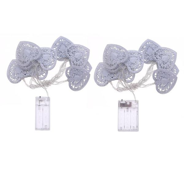 

led hollow love heart box garden струнный теплый белый свет лампы свадеб батареи украшения рождественские декор дерево