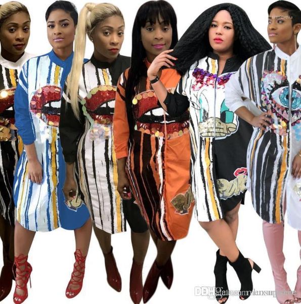 

размер платья для женщин весна лето губы блестками дизайнерские платья fevestidoes свободные причинно-следственные плюс, Black;gray