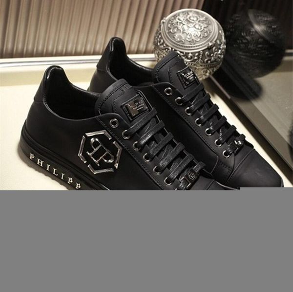 

bithday gift german luxurious brands designers sneakers casual shoes genuine leather mens women low alec five casual shoes33, Black