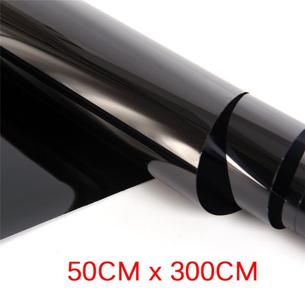 

50 см*3 м стекло vlt roll 1 ply авто дом коммерческая солнечная защита лето темно-черный автомобиль окно оттенок фильм
