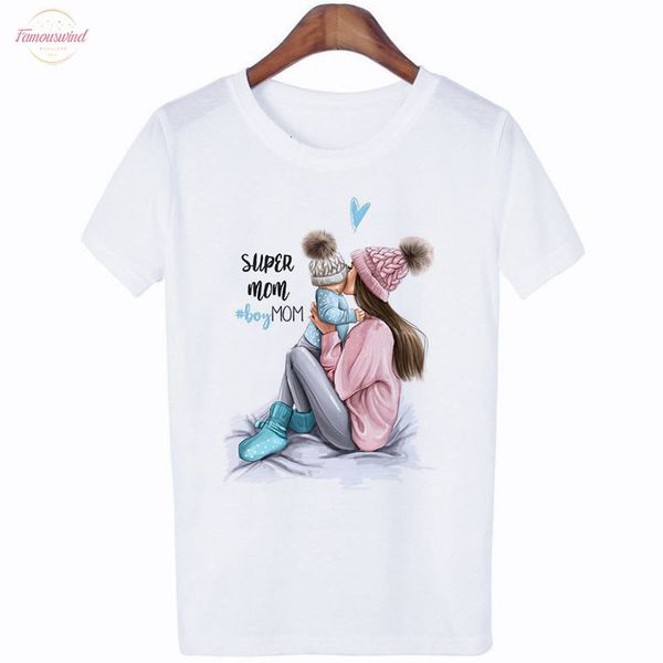 

fashion beautiful mothers t shirt women 2020 new summer short sleeved t shirt aesthetic popular clothing harajuku white tshirt
