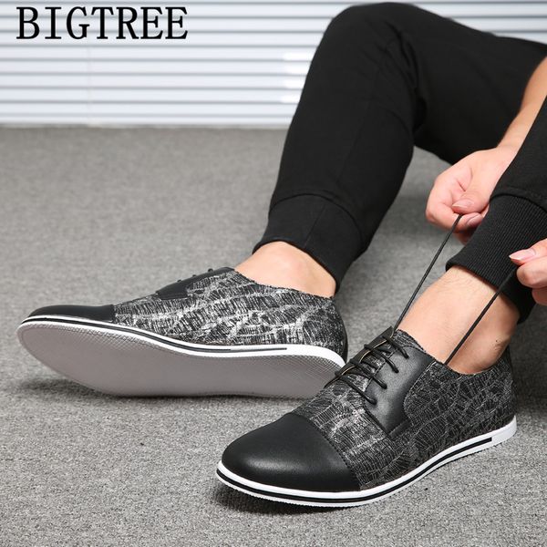 

mens casual shoes leather shoes men brand designer men big size zapatillas hombre erkek ayakkabi, Black