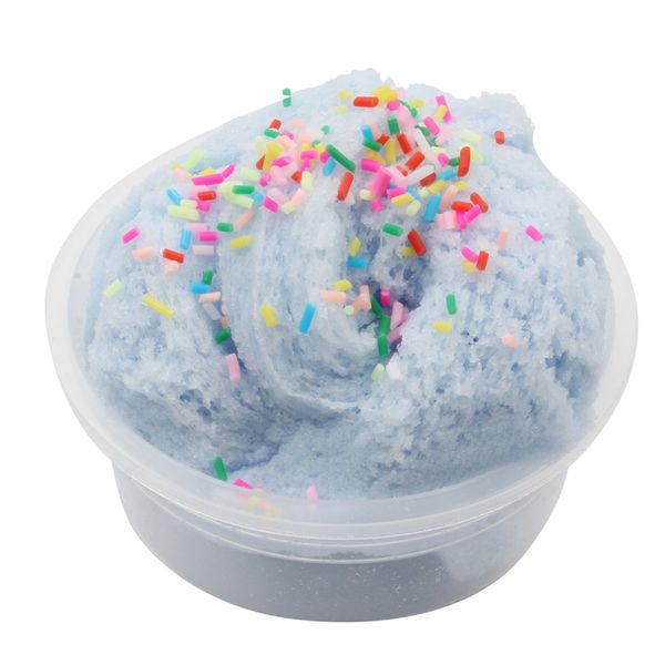 

colorful strawberry mixing cloud cotton candy slime scented stress kids clay toy 50g pp box packaging brushed mud toy l108