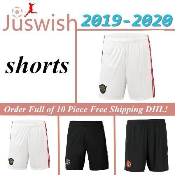 

fc manchester pogba soccer shorts 2019 2020 lingard lukaku rashford football shorts united utd 19 20 man mayorista mayorista, Black;red
