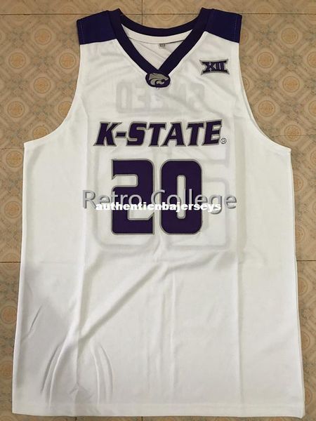 

#20 xavier sneed kansas state wildcats college basketball jersey black embroidery stitched customize any size and name xs-6xl vest jerseys, Black;blue