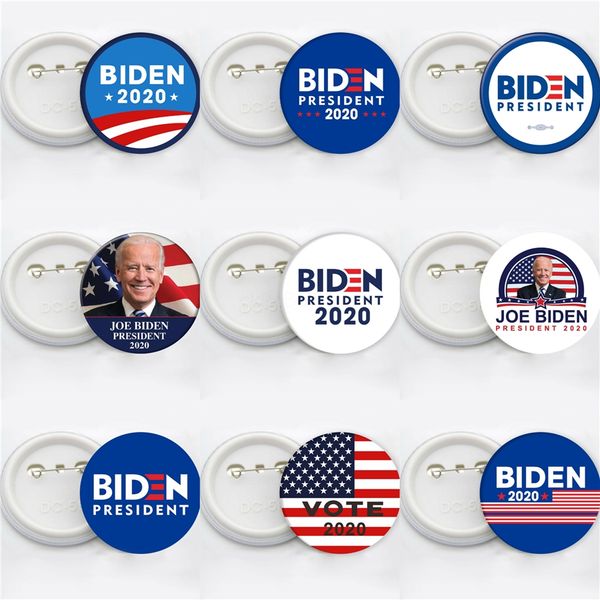 

8 styles joe biden brooch 2020 us presidential election biden badge tinplate election badge party favor zza2221 3000 1pcs 625