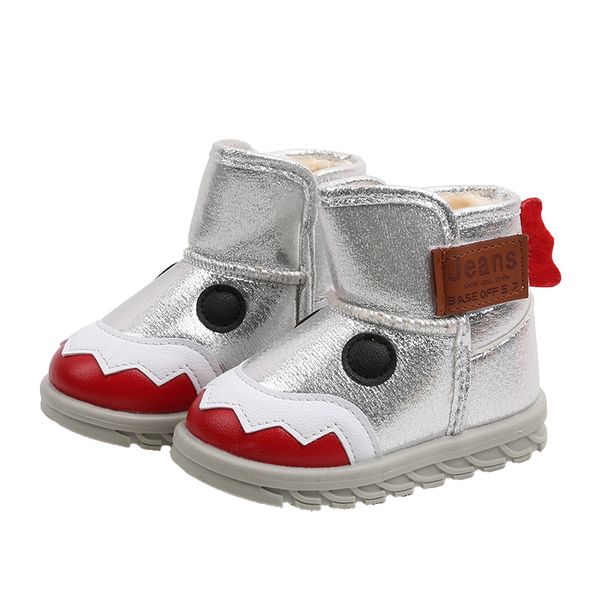 

kids snow boots 2019 winter girls boots shoes boys children warm cartoon plush waterproof martin boot girl sneakers, Black;grey