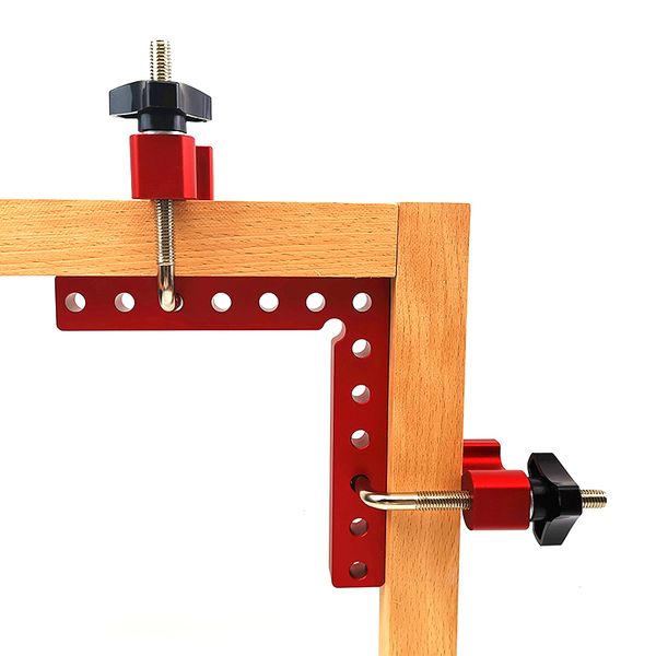 

2pcs 90 degrees l-shaped auxiliary fixture splicing board positioning panel fixed clip carpenter's square ruler woodworking tool