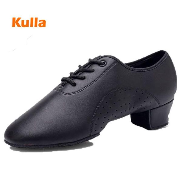 

children men latin dance shoes modern 4cm low heeled soft sole tango shoes professional ballroom dancing black size 26-40
