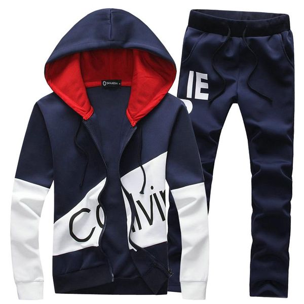 

весна осень повседневная толстовки мужские tracksuit сценография тонкий leisure suit мужчины юноши дети наборы moleton (asian мужчина для ра, Black