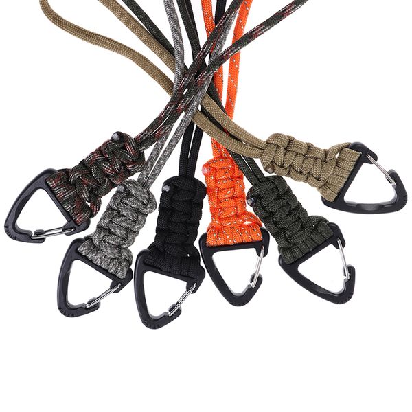 

handmadelanyard cord braided tactical knife gear lanyard with clip survival keychain lanyards parachute cord