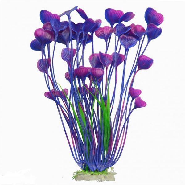 

2018 new arrival 40cm artificial plastic aquarium plants grass for aquarium background fishtank ornament decoration