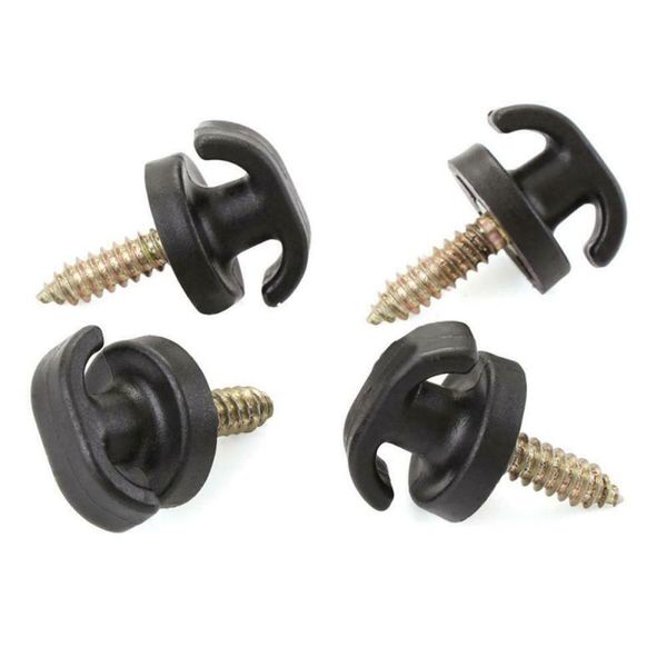 

4pcs car auto rear trunk envelope cargo net tie down hook ring loop hanging clips