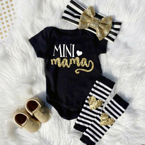 

4шт новорожденных infant baby girl одежда нижнего romper комбинезон комбинезон + брюки set