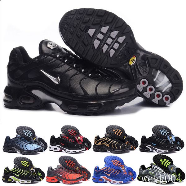 

wholesale 2019 tn mens shoes new black white red air tn plus ultra sports shoes tn requin fashion casual sneakers hj-ut7