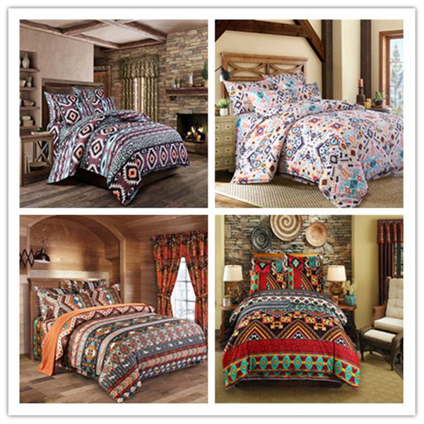 

new bohemian bedding set 4pcs king size comfort duvet cover with pillowcase sheets mandala bedspread bedlinen