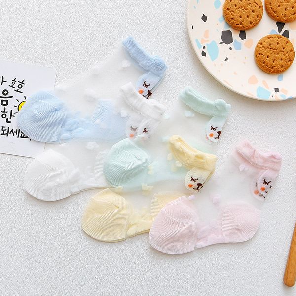 

10pcs =5 pairs pack new summer baby socks fashion mesh children kids princess girls socks 2-4 y, Pink;yellow
