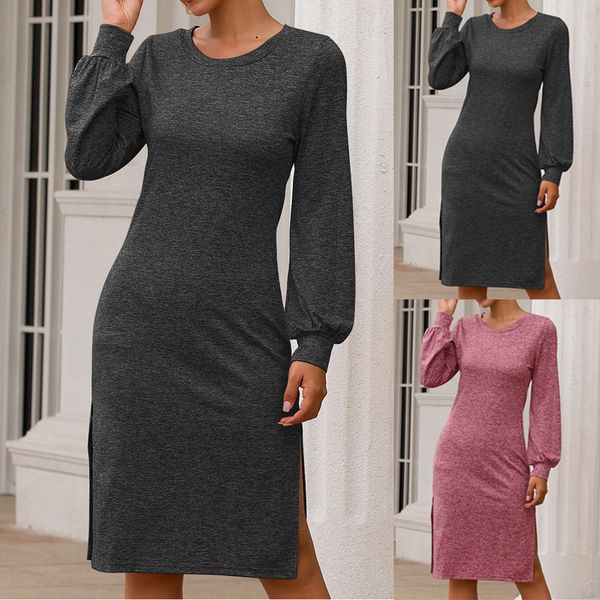 

womens o neck long formal wedding evening ball gown party prom bridesmaid dress elegant dress, Blue;gray