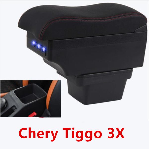 

for chery tiggo 3x armrest box central store content box with usb interface